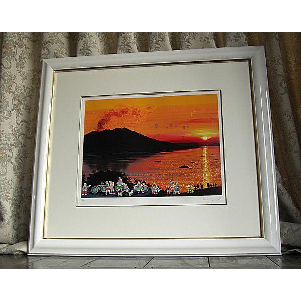 ヒロ、ヤマガタ 日本のエッセンス 桜島 絵画 シルクスクリーン : 古都