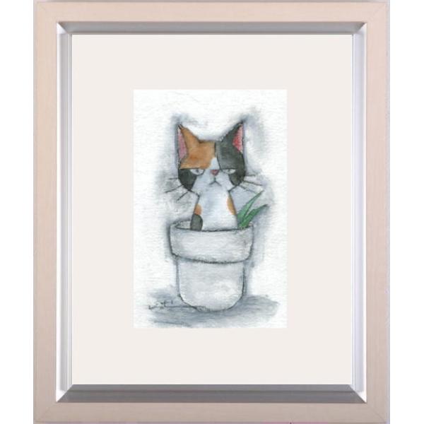 猫 挿絵 額 絵画 中国美術 額 猫 挿絵 額 絵画 中国美術 額 猫の絵No