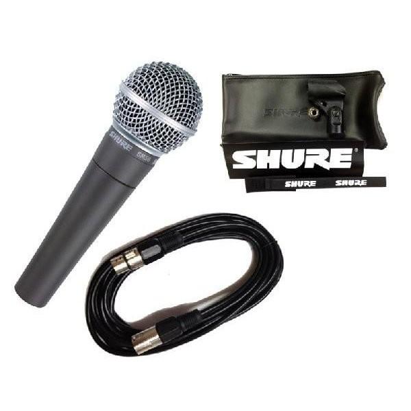 SHURE ボーカル用ダイナミックマイク SM58 レザーケース付き① SHURE
