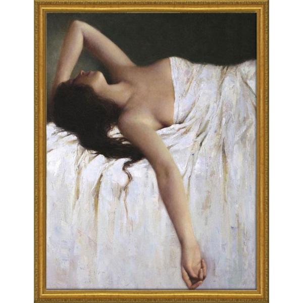 油絵 絵 絵画 インテリア F6-082511 人物 女性像 油絵 絵画 インテリア