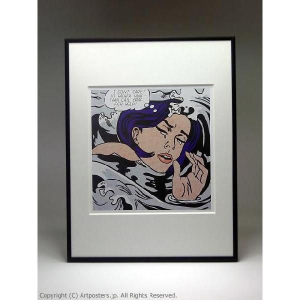 額装品/窓辺の少女1963年/ロイ リキテンスタイン/アートポスター 出荷