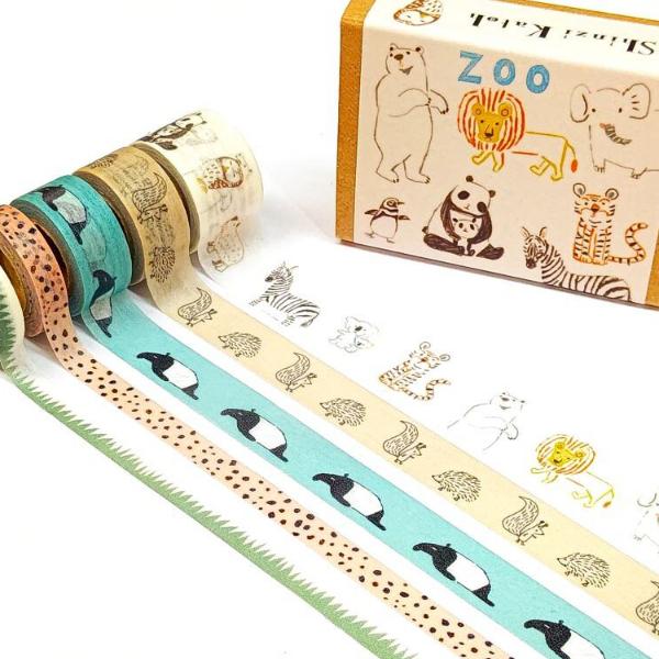 8477】海外 マステ 5m巻売り PETマスキングテープ あずまや 8477