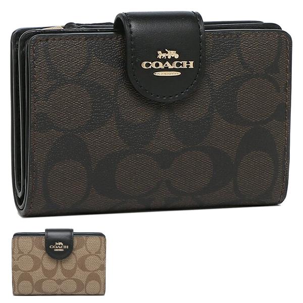 COACH（コーチ） 二つ折り財布 シグネチャー レディース FC0082