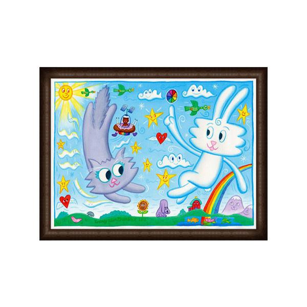 PJベリー】 ロドニー グリーンブラット 版画 水彩画 額縁付 PJベリー