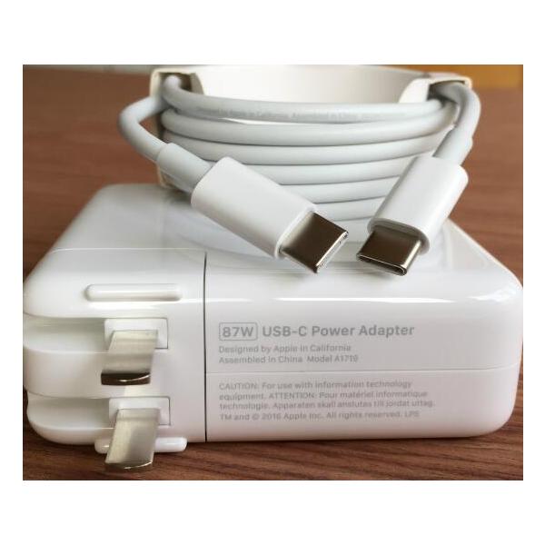 新品互換品 MacBook Pro 87w (A1719) USB-C 電源充電器 MNF82J/A AC