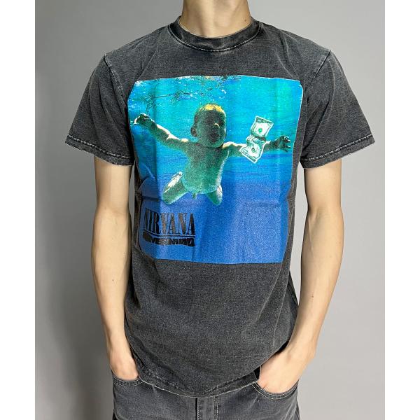 ニルヴァーナ カートコバーン アスクユアセルフ ダメージ加工 Tシャツ