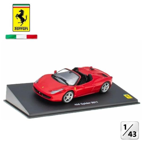 フェラーリ ミニカー 1/43 FERRARI 458 SPIDER 2011 オープンカー