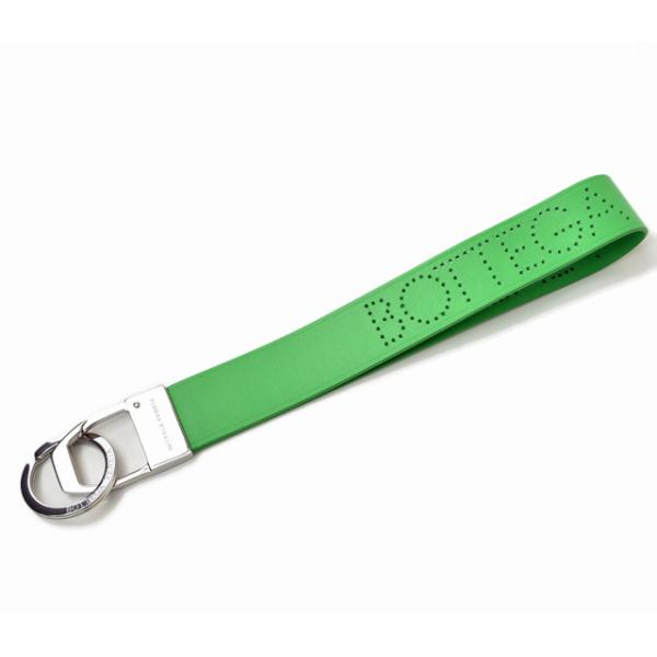 匿名配送】Bottega Veneta グリーン キーホルダー バッグチャーム 楽天