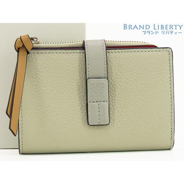 LOEWE（ロエベ） ほぼ新品 アナグラム スリム ジップ バイフォールド