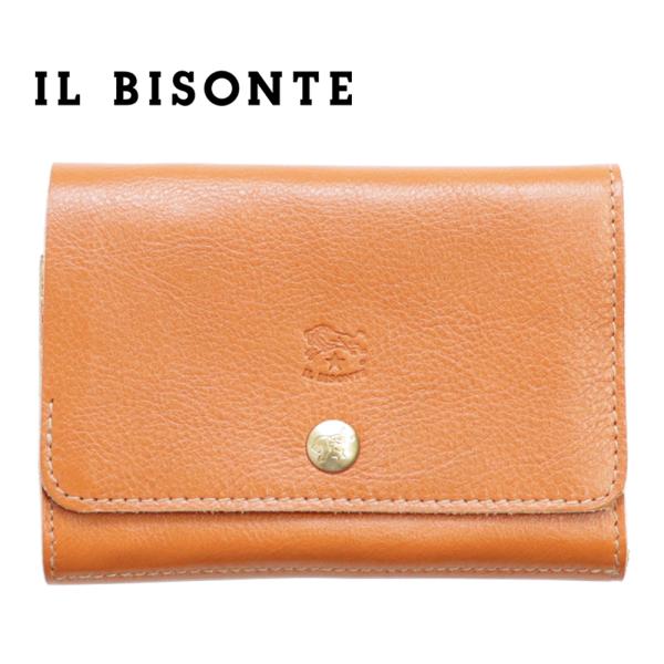 IL BISONTE（イルビゾンテ） 財布 二つ折り レザー 本革 キャメル