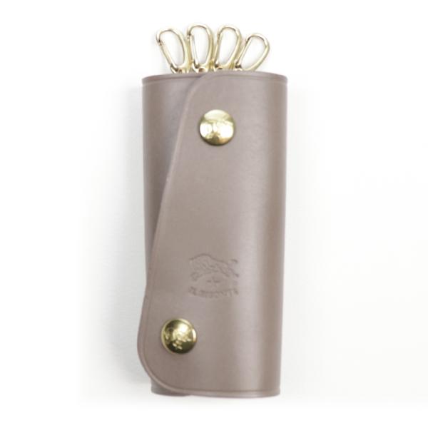 新品 イルビゾンテ 本革 キーケース キーホルダー 6連 グレー トルトラ