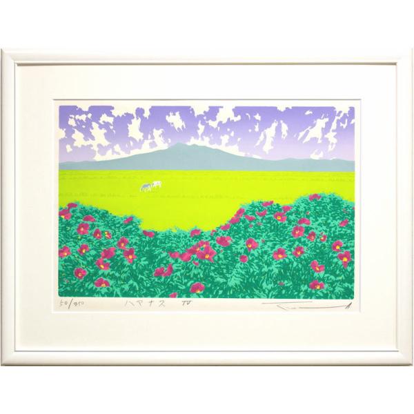 本間武雄作品 潮風Ⅱ シルクスクリーン 版画 楽天市場】絵画 本間武男