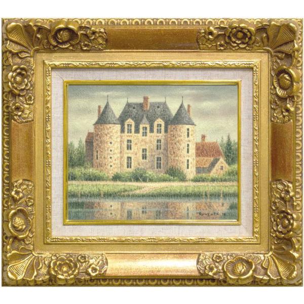 西村龍介☆油画 ☆F3号☆点描画 西村龍介☆油画 ☆F3号☆点描画