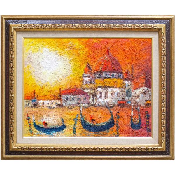 渡部ひでき 「オンフルール」 油彩画 F8号 （油絵、風景画、ヨーロッパ