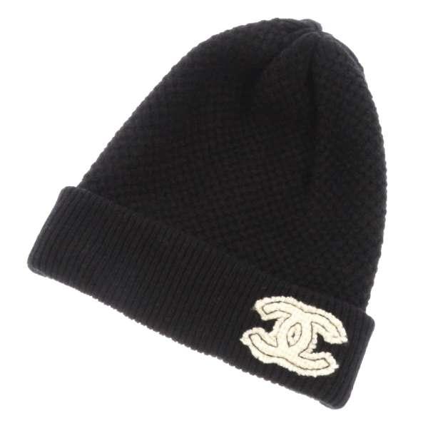 CHANEL（シャネル） ニット帽 ココマーク カシミヤ 帽子 黒 : GALLERY