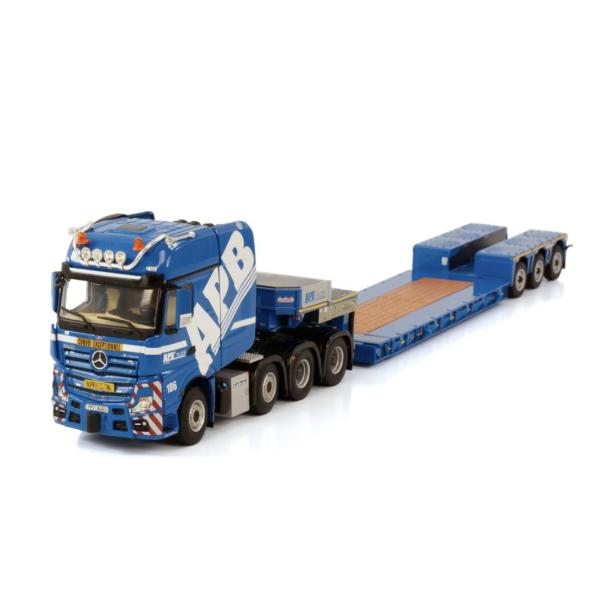 WSI 1/50 Mercedes Benz Actros MP4 SLT Giga Space 8x4 low loader