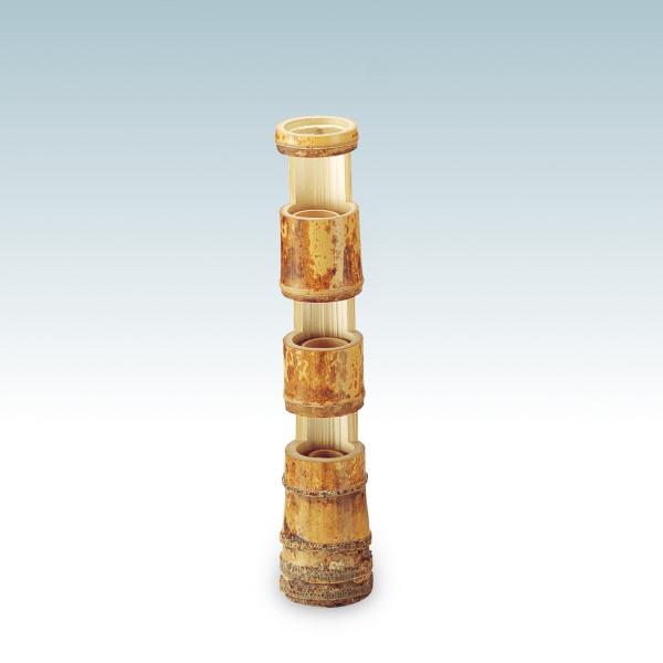 茶道具 花入 三重切 竹花入 (根付) : 茶道具 月香園 - 通販 - Yahoo