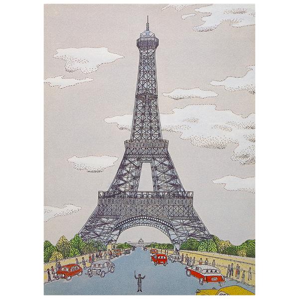 山下 清 【エッフェル塔】リトグラフ／新品額装 : Gallery Gen-so-ka