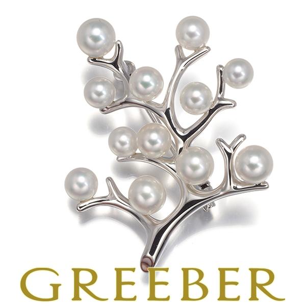 Mikimoto パール付きブローチ 専用ケース付き 〜幸福の木〜 Mikimoto
