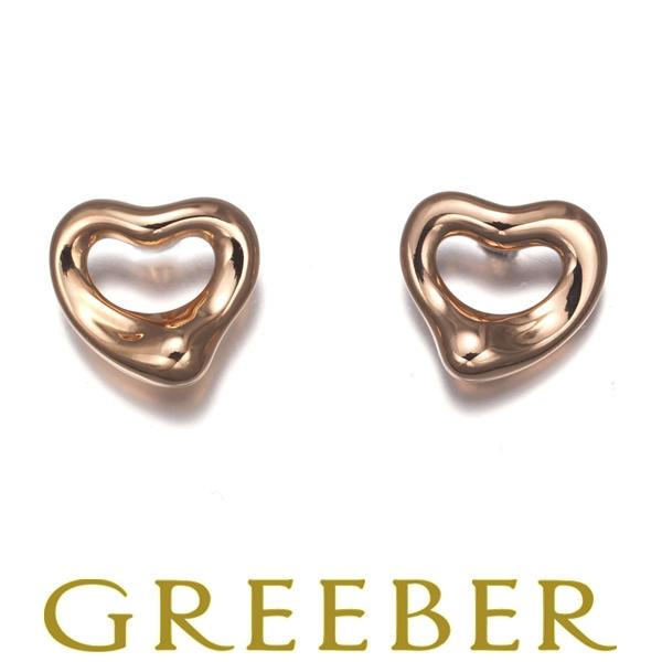 ティファニー ピアス オープンハート ミニ K18PG