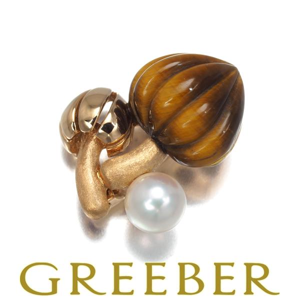 MIKIMOTO（ミキモト） ブローチ兼ペンダントトップ タイガーアイ