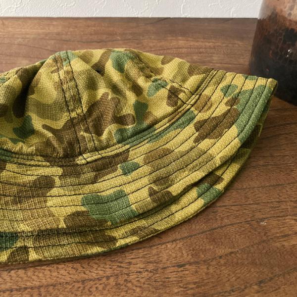 DENIM DUNGAREE 迷彩柄ハット S/M