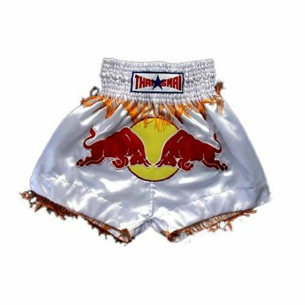 ftyy】スーパーボ ムエタイキックパンツ 白×赤のSサイズ ftyy