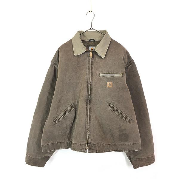 古着 90s Carhartt 裏地 チェック ブランケット CHT チョコレート