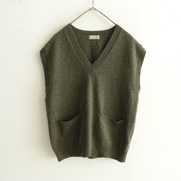 MARGARET HOWELL（マーガレットハウエル） *ウールカシミヤVネック