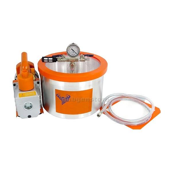 真空脱泡器 真空注型器 脱泡機 16cm 7.6リットル チャンバー