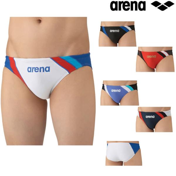 arena アリーナ 競パン 赤白 Mサイズ タグ付 送料込 arena（レッド