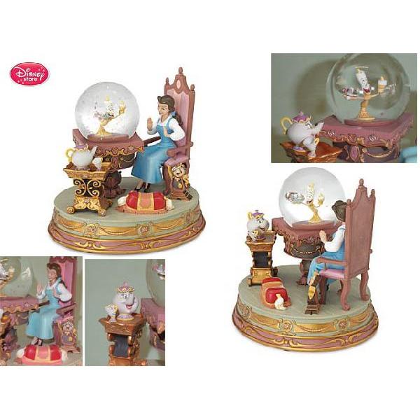 ディズニー 美女と野獣 スノードームフィギュア ベルとビーストの部屋