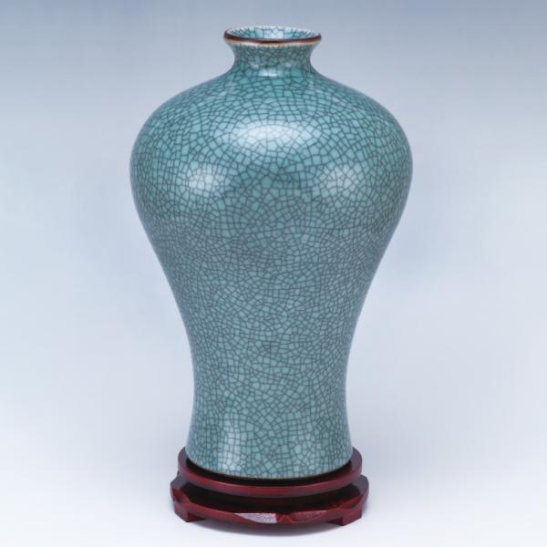 青花竜紋両耳花瓶 景徳鎮 陶磁器 装飾品 現代工芸品 美術品 置物 青花