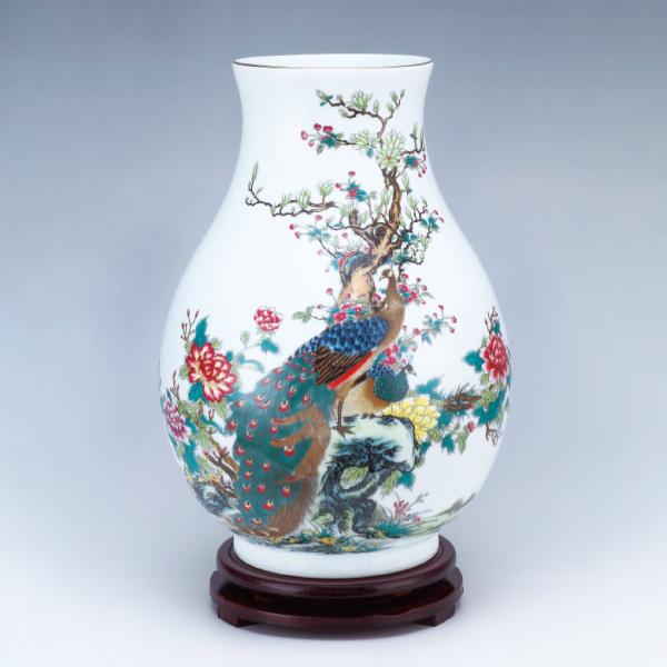 日月壺 蓋付き 白磁 発掘品 中国古阮 陶器の花瓶と鳥型 日月壺 蓋付き