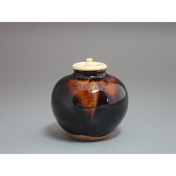 古瀬戸文琳茶入 共箱 仕覆 古瀬戸文琳茶入 共箱 仕覆 古瀬戸文琳茶入 共箱