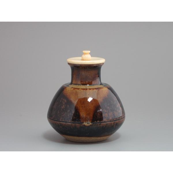 膳所焼 丸壺茶入 岩崎新定造 : 茶道具商 越中屋 - 通販 - Yahoo