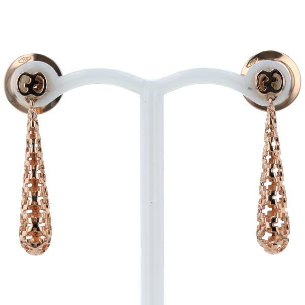 GUCCI グッチ K18PG ピンクゴールド ピアス ディアマンティッシマ