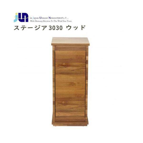 アクアリウム 用品)JUN ステージア 3030 ウッド (300×300×700mm)取寄