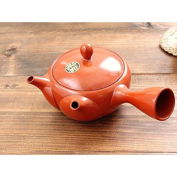 常滑焼 朱泥二口急須 (和食器 ポット 茶器 朱泥 アウトレット