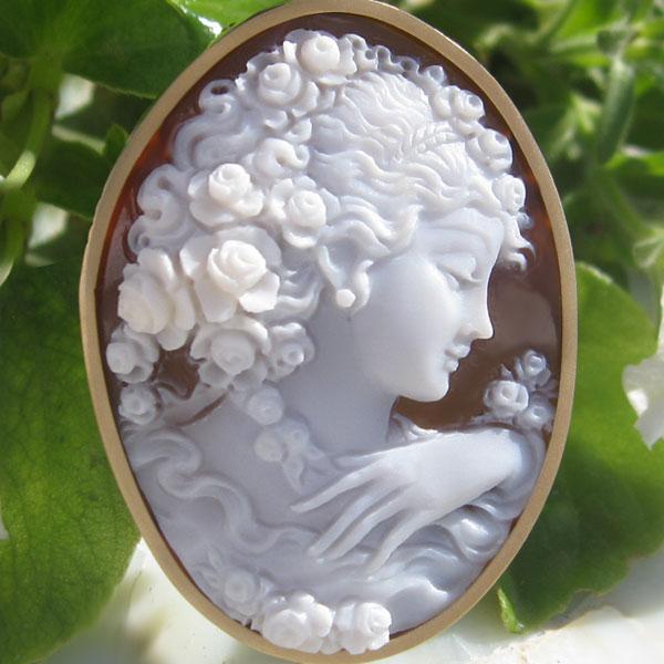 CAMEO カメオ K18 ブローチペンダントどちらでも使える