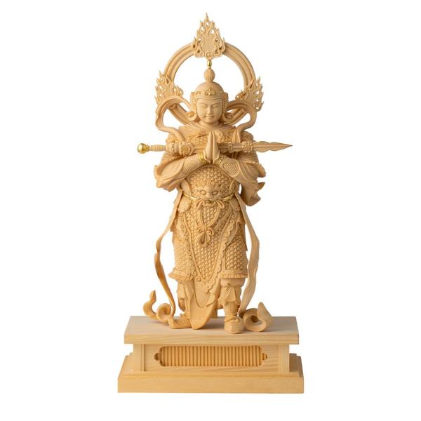 2326時代不明古い仏像⬛️韋駄天/勝負運⬛️木像木造置物御