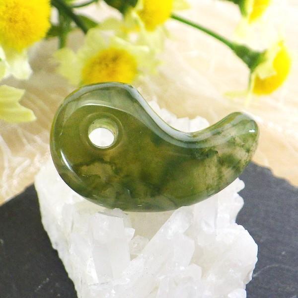 インディアンアゲート 勾玉 メノウ 瑪瑙 石 お守り 天然石