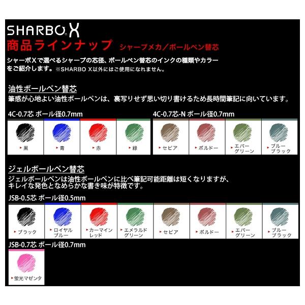 ZEBRA（ゼブラ） シャーボX ジェルボールペン替芯 水性染料 0.4芯