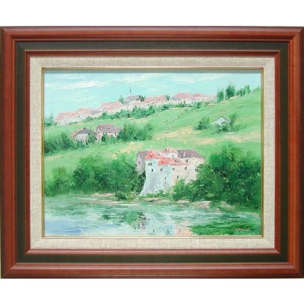 ☆早春の羊蹄山・肉筆油彩画・F6キャンバス ☆早春の羊蹄山・肉筆油彩