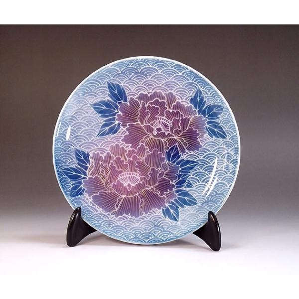 中国美術 古玩 粉彩牡丹蝶々紋樣皿 黄錦豐造 中国美術 古玩 粉彩牡丹