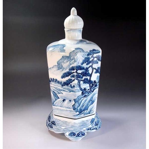 錦彩 壺 壷 藤井錦彩 ?? 飾り壷 在銘 大きい 陶芸家の