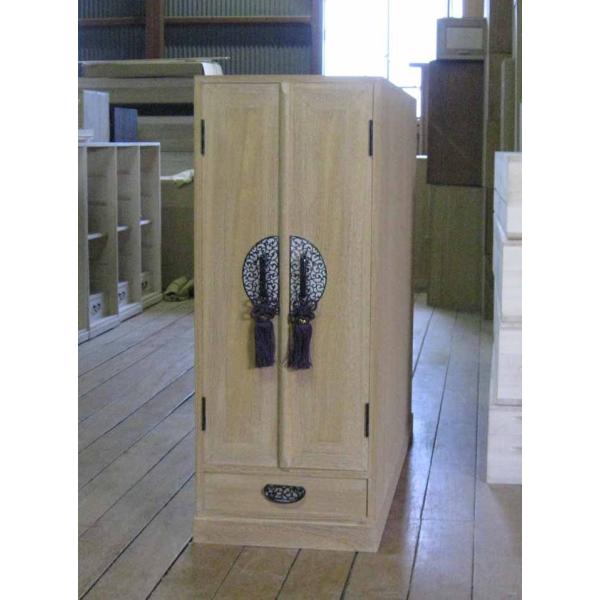 掛け軸収納庫桐たんす桐軸入れ掛軸ケース総桐掛け軸収納庫・8本用製造