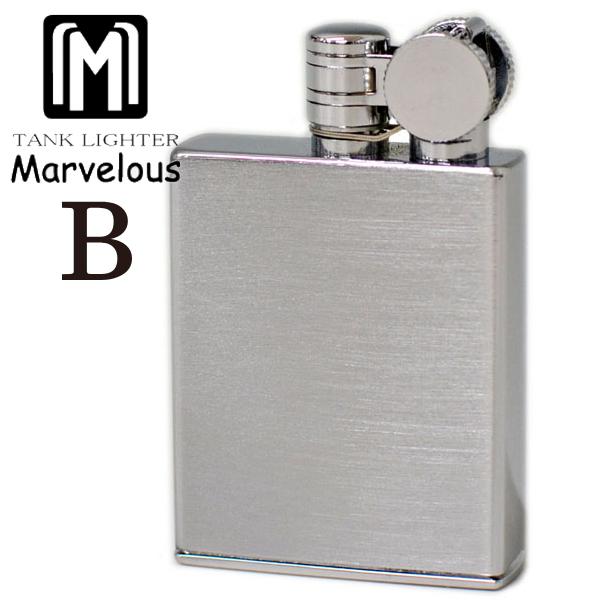 Marvelous マーベラス Bタイプ クロームサテン オイルライター : 喫煙