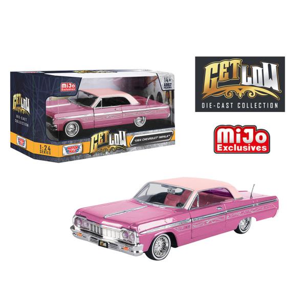 ミニカー 1/24 MOTORMAX 1964 シボレー インパラ ローライダー