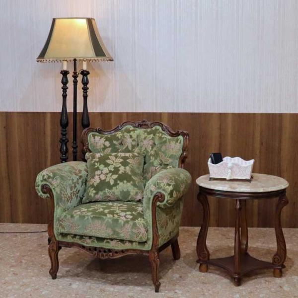 アンティーク北欧 木 木製 象嵌 猫脚 完成品 イタリア製 イタリア家具